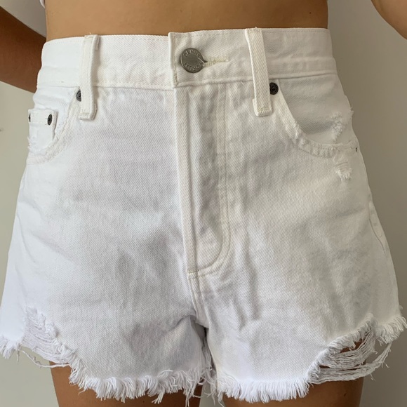 Denim Forum Pants - Aritzia white jeans shorts